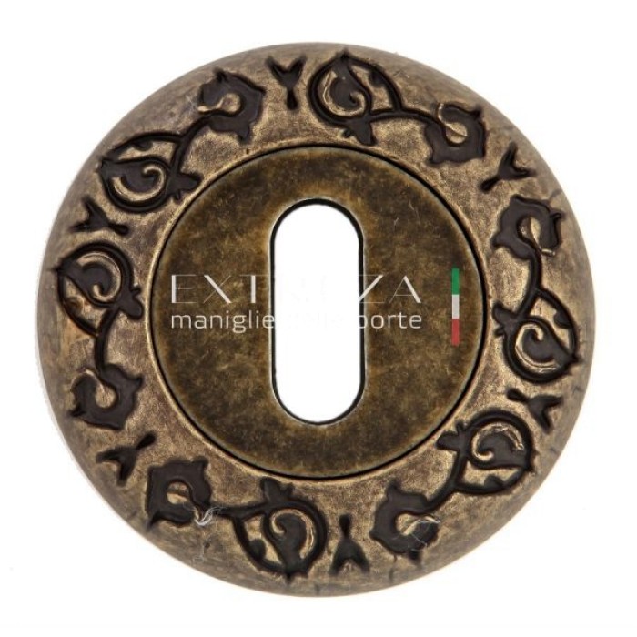 Накладка дверная под ключ буратино Extreza KEY R04 античная бронза F23