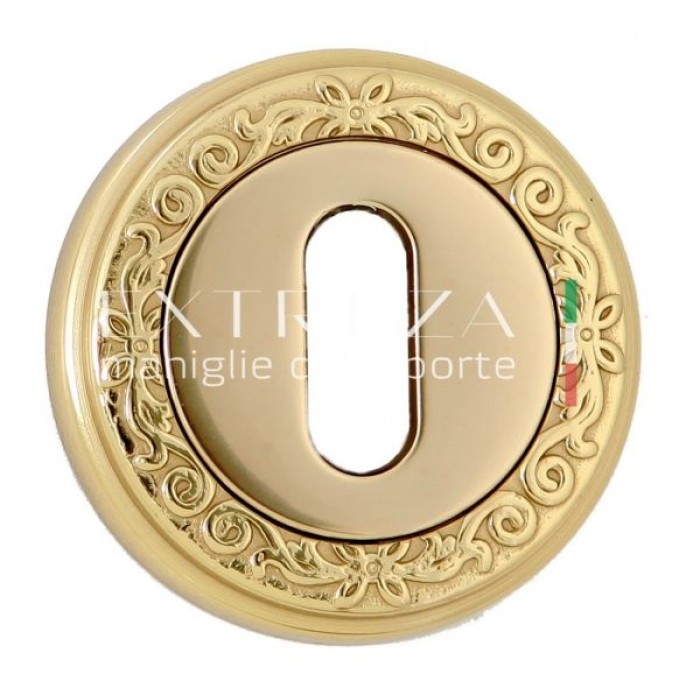 Накладка дверная под ключ буратино Extreza KEY R06 полированное золото F01