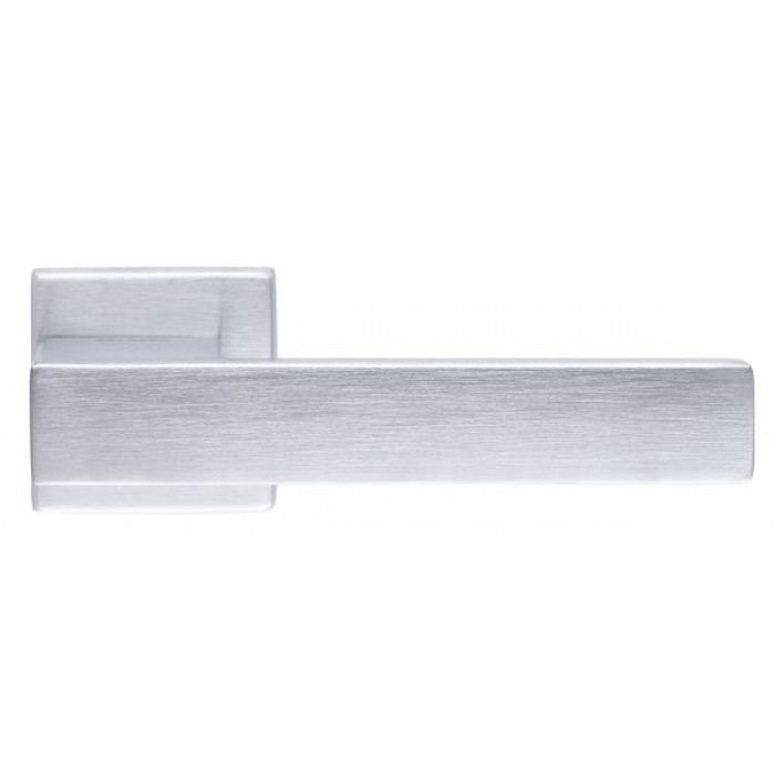 Дверная ручка Extreza Hi-tech Slim SPARK (Спарк) 115 на квадратной розетке R11 матовый хром F05