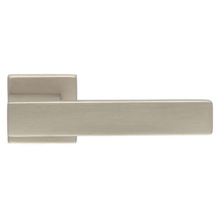 Дверная ручка Extreza Hi-tech Slim SPARK (Спарк) 115 на квадратной розетке R11 матовый никель F20
