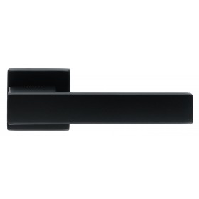 Дверная ручка Extreza Hi-tech Slim SPARK (Спарк) 115 на квадратной розетке R11 черный F22