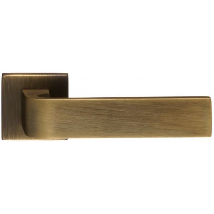 Дверная ручка Extreza Hi-tech SLIM SOUND (Саунд) 106 на квадратной розетке R11 матовая бронза F03