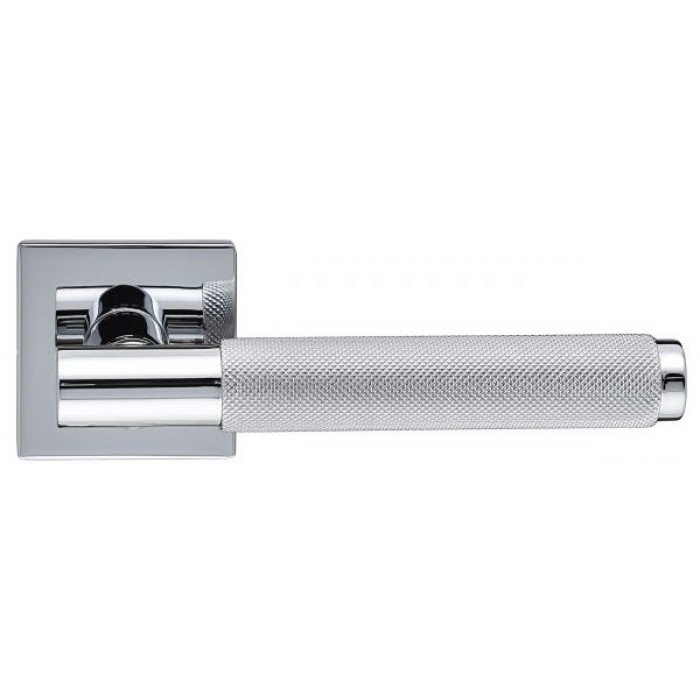Дверная ручка Extreza Hi-tech Slim TUBA 126 на розетке R15 полированный хром F04