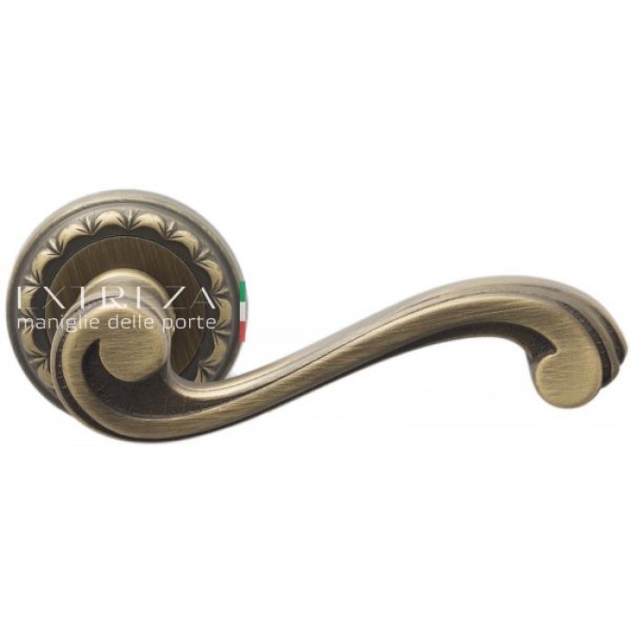 Дверная ручка Extreza LINA (Лина) 313 на розетке R02 матовая бронза F03