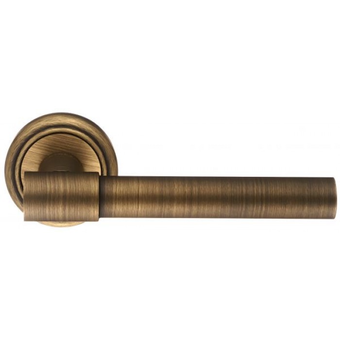 Дверная ручка Extreza NUVO 125 на круглой розетке R01 матовая бронза F03