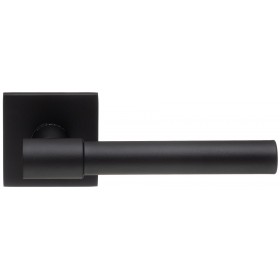 Дверная ручка Extreza Hi-tech Slim NUVO 125 на квадратной розетке R15 черный F22