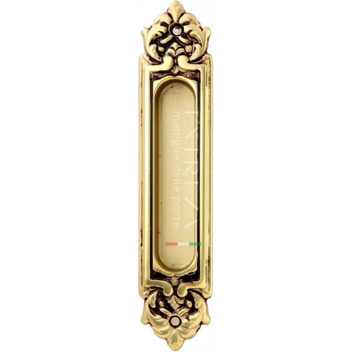 Ручка дверная для раздвижных дверей Extreza P601 французское золото + корич F59