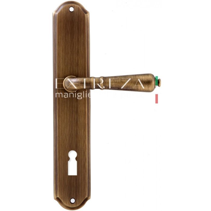Дверная ручка Extreza PETRA (Петра) 304 на планке PL01 KEY матовая бронза F03