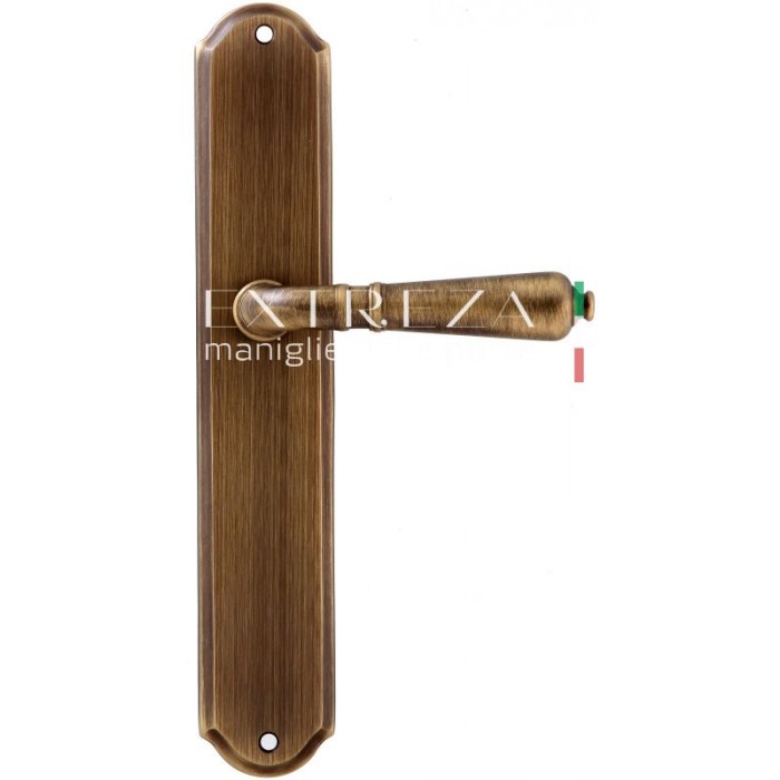 Дверная ручка Extreza PETRA (Петра) 304 на планке PL01 матовая бронза F03