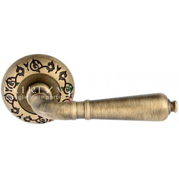Дверная ручка Extreza PETRA (Петра) 304 на розетке R04 матовая бронза F03