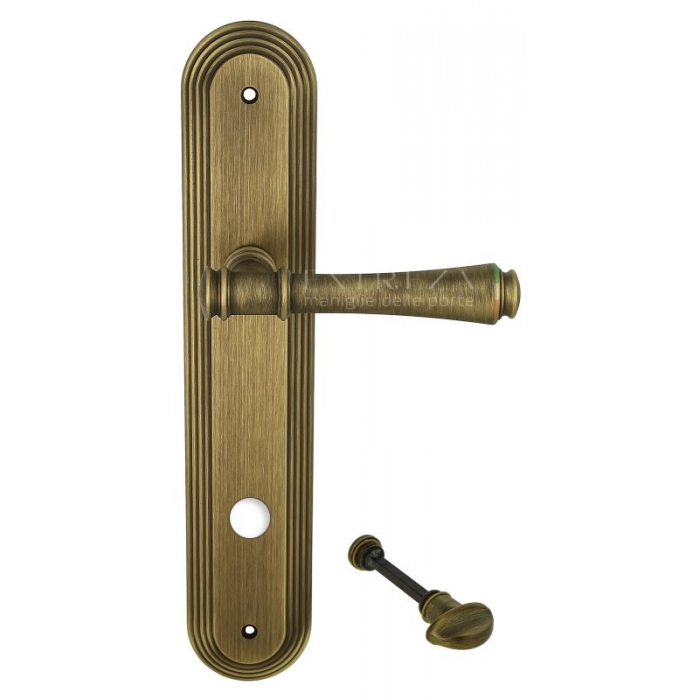 Дверная ручка Extreza PIERO (Пиеро) 326 на планке PL05 WC матовая бронза F03