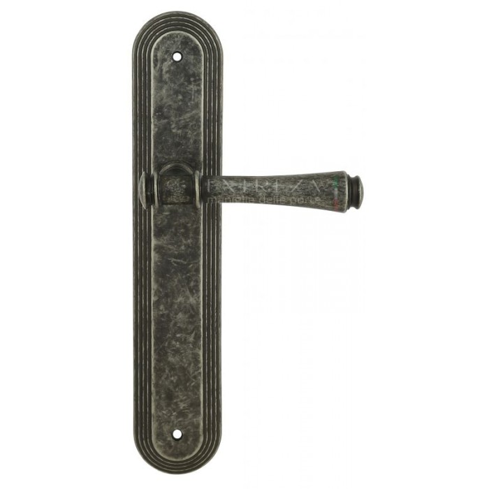Дверная ручка Extreza PIERO (Пьеро) 326 на планке PL05 античное серебро F45