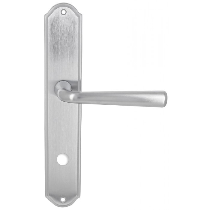 Дверная ручка Extreza SANDRO (Сандро) 332 на планке PL01 WC матовый хром F05