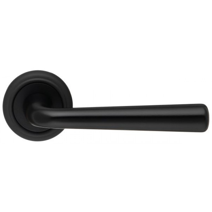 Дверная ручка Extreza SANDRO (Сандро) 332 на розетке R01 черный F22
