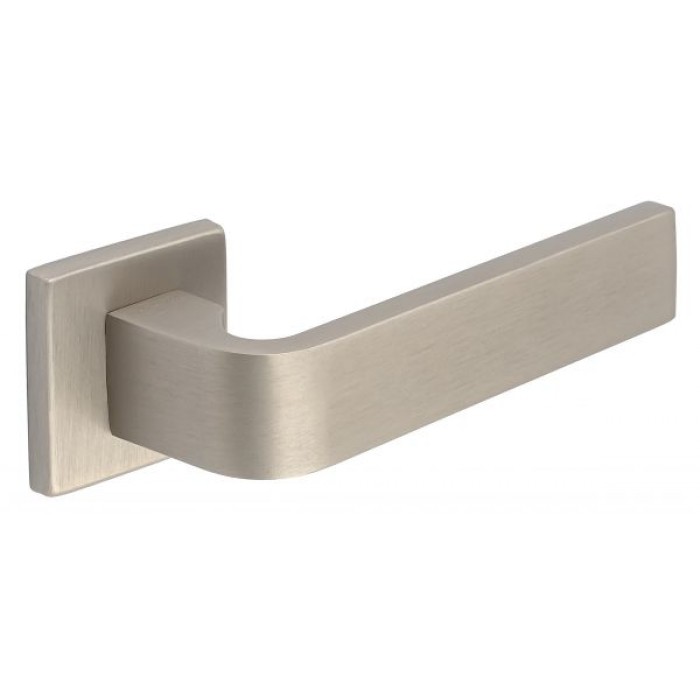 Дверная ручка Extreza Hi-tech SLIM SOUND (Саунд) 106 на квадратной розетке R11 матовый никель F20