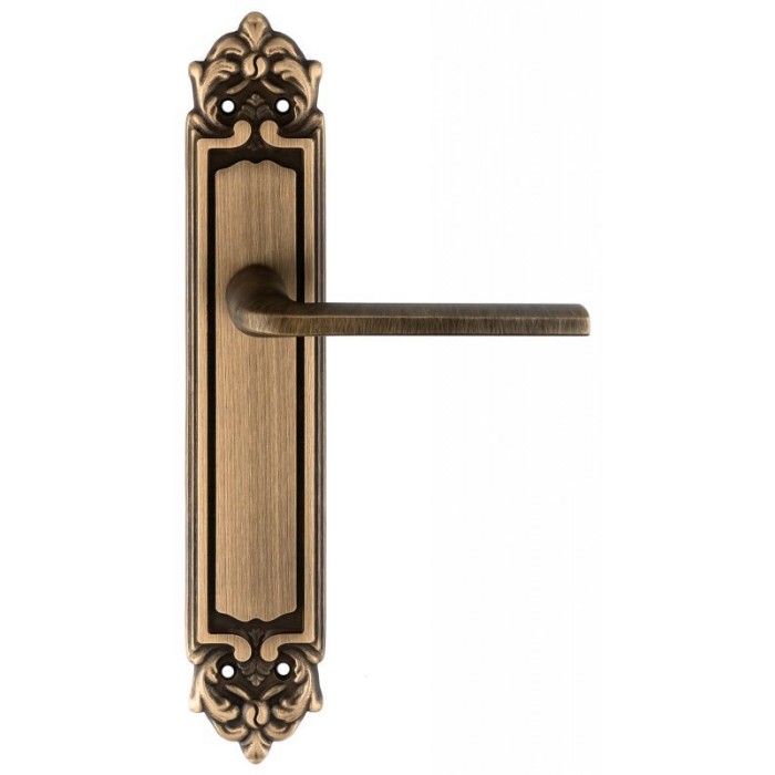 Дверная ручка Extreza TERNI (Терни) 320 на планке PL02 матовая бронза F03