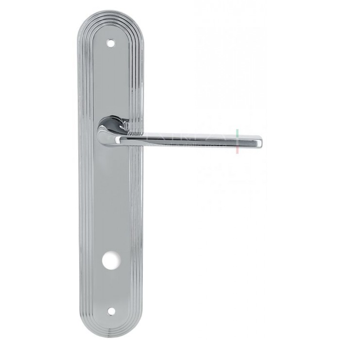 Дверная ручка Extreza TERNI (Терни) 320 на планке PL05 WC полированный хром F04