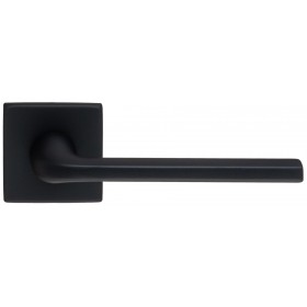 Дверная ручка Extreza Hi-Tech Slim TERNI (Терни) 320 на квадратной розетке R11 черный F22