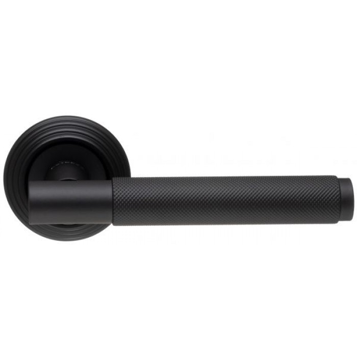 Дверная ручка Extreza TUBA (Туба) 126 на розетке R05 черный F22