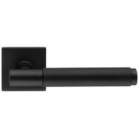 Дверная ручка Extreza Hi-tech Slim TUBA 126 на розетке R15 черный F22