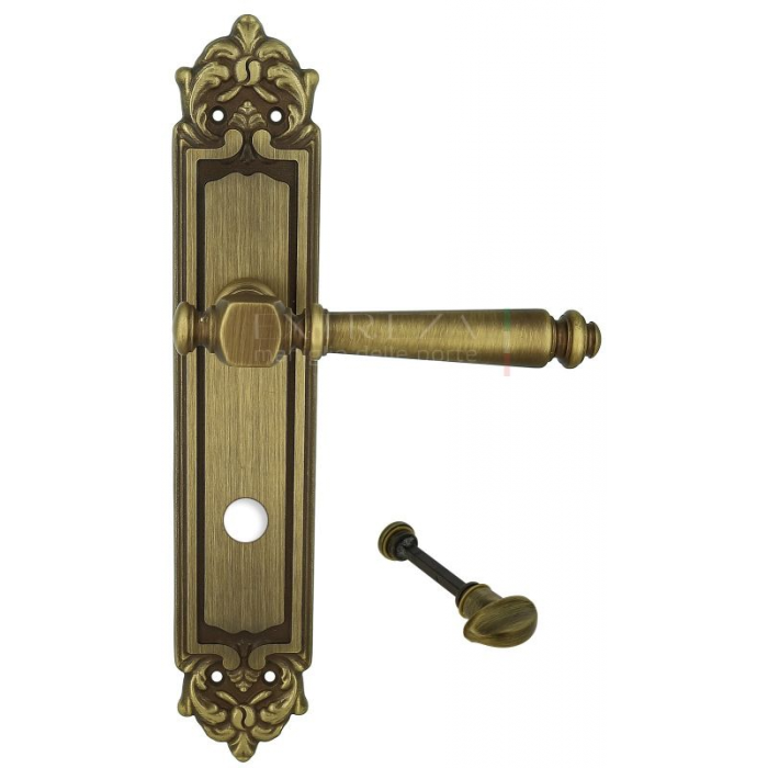 Дверная ручка Extreza VERONIKA (Вероника) 325 на планке PL02 WC матовая бронза F03