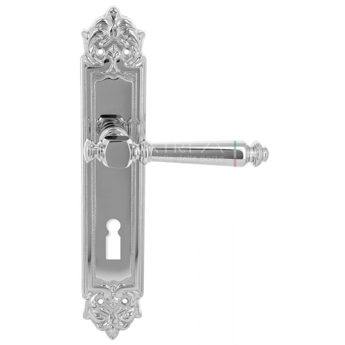 Дверная ручка Extreza VERONIKA (Вера) 327 на планке PL02 KEY полированный хром F04