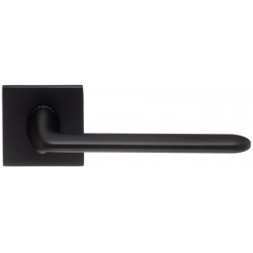 Дверная ручка Extreza Hi-tech VIKI 127 на квадратной розетке R15 черный F22