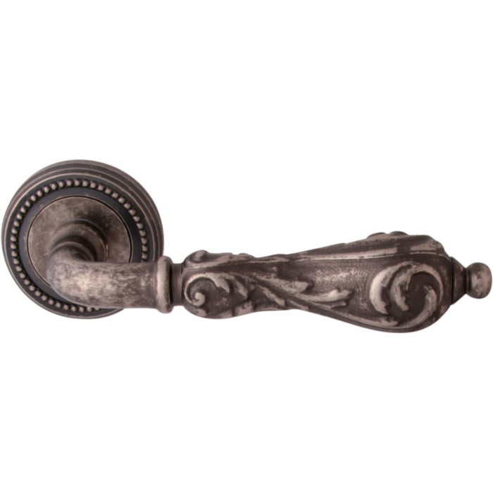 Дверная ручка на розетке Melodia 229 50L Libra Античное серебро