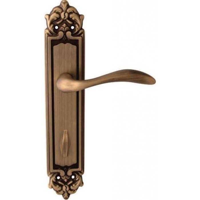 Дверная ручка на планке Melodia 132/229 WC Laguna Матовая бронза