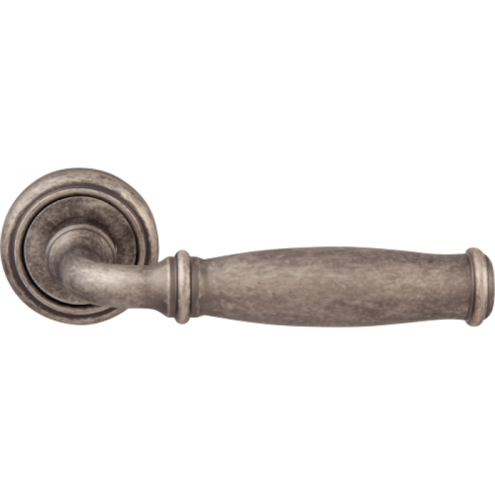Дверная ручка на розетке Melodia 266 Isabel серебро античное