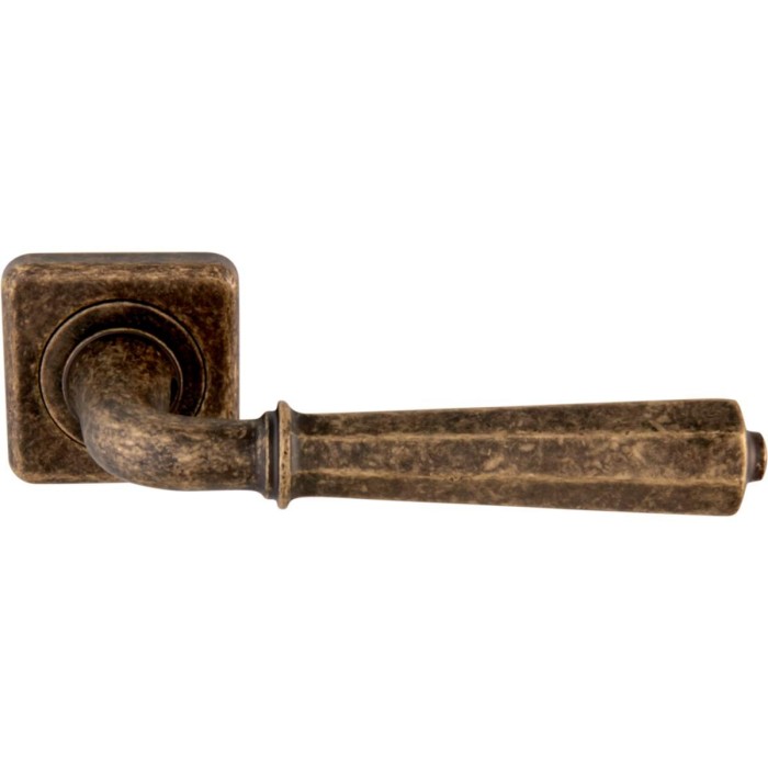 Дверная ручка на розетке Melodia 424 Z1 Denver Античная бронза