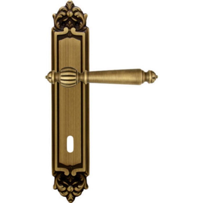 Дверная ручка на планке Melodia 235/229 Cab Mirella Матовая бронза