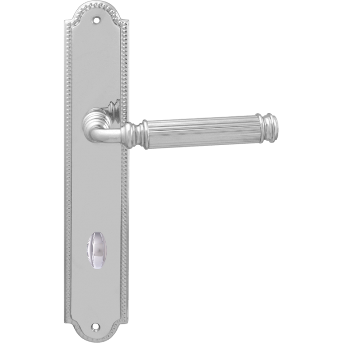 Дверная ручка на планке Melodia 290/458 Wc Rania Полированный хром