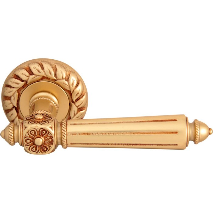 Дверная ручка на розетке Melodia 246 60 мм Nike Французское золото