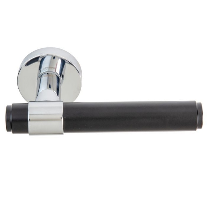 Дверная ручка на розетке Forme 333 Viva Полированный хром/черный на основе