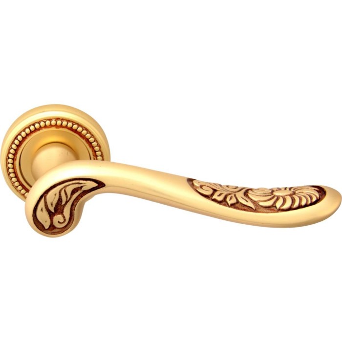 Дверная ручка на розетке Melodia 285 50L Daisy Французское золото