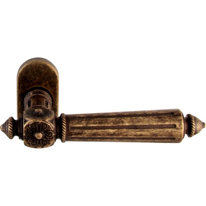 Дверная ручка на розетке Melodia 246 F Nike Античная бронза