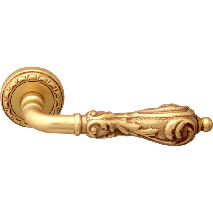 Дверная ручка на розетке Melodia 229 D Libra Французское золото