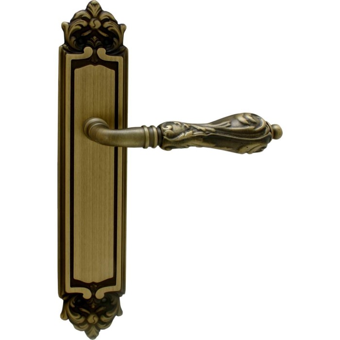 Дверная ручка на планке Melodia 229 Pass Libra Матовая бронза