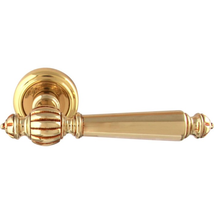 Дверная ручка на розетке Melodia 235V Mirella Французское золото