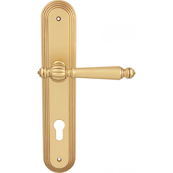 Дверная ручка на планке Melodia 235 Cyl//P235 Mirella Французское золото