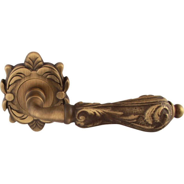 Дверная ручка на розетке Melodia 229 Z Libra Матовая бронза