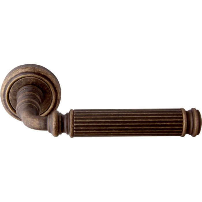 Дверная ручка на розетке Melodia 290 V Rania Античная бронза