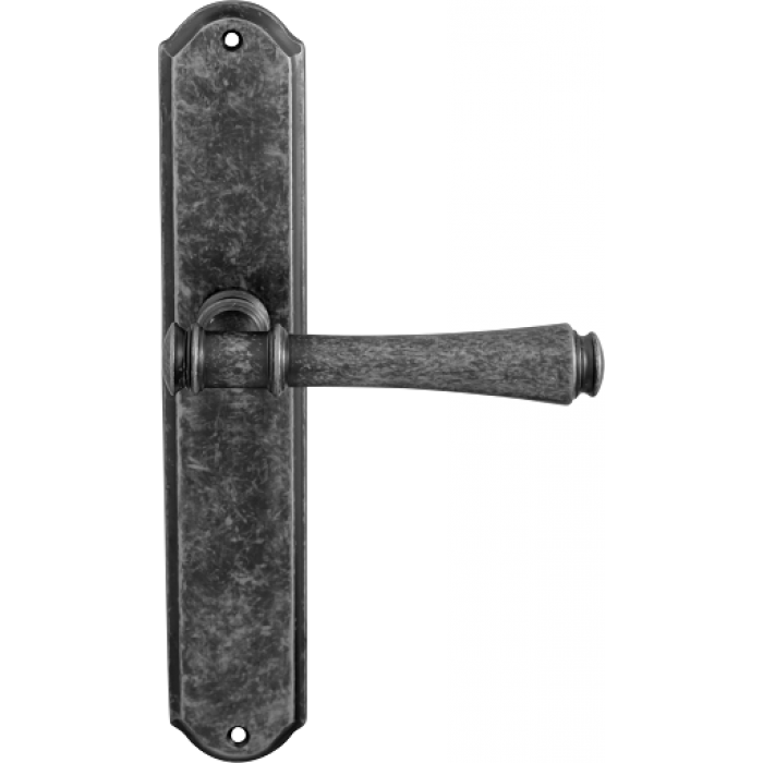 Дверная ручка на планке Melodia 245/131 Pass Tako Античное серебро