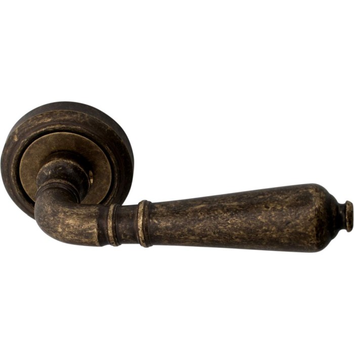 Дверная ручка на розетке Melodia 130V Antik Античная бронза