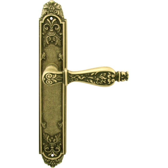 Дверная ручка на планке Melodia 465 Pass Siracusa Матовая бронза