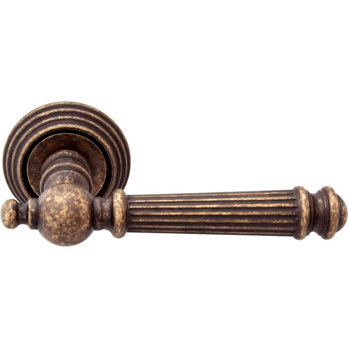 Дверная ручка на розетке Melodia 102 P Veronica Античная бронза
