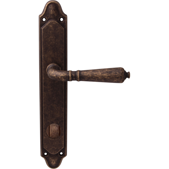 Дверная ручка на планке Melodia 130/158 WC Antik античная бронза