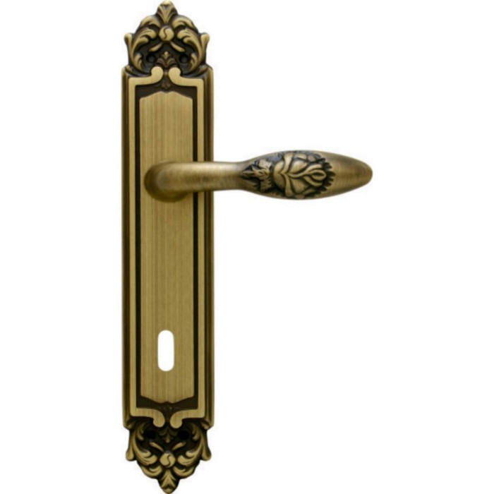 Дверная ручка на планке Melodia 243/229 Cab Rosa Матовая бронза