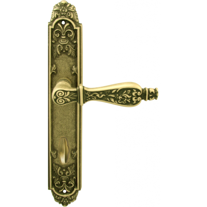 Дверная ручка на планке Melodia 465 Siracusa Wc Матовая бронза
